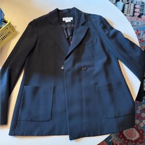 Argent Black 2 button patch pocket Blazer